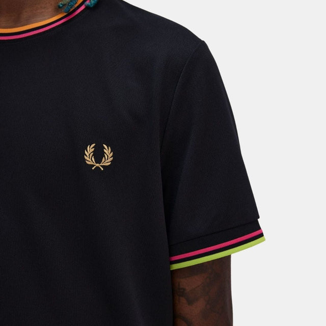 Fred Perry Twin Tipped Tennis T-Shirt Black