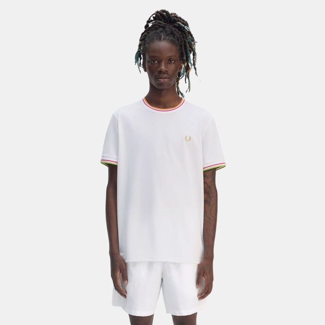 Fred Perry Twin Tipped Tennis T-Shirt White