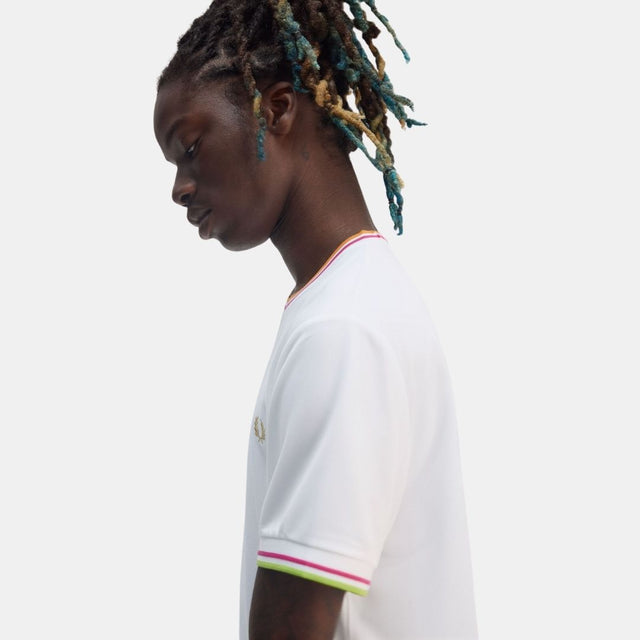 Fred Perry Twin Tipped Tennis T-Shirt White