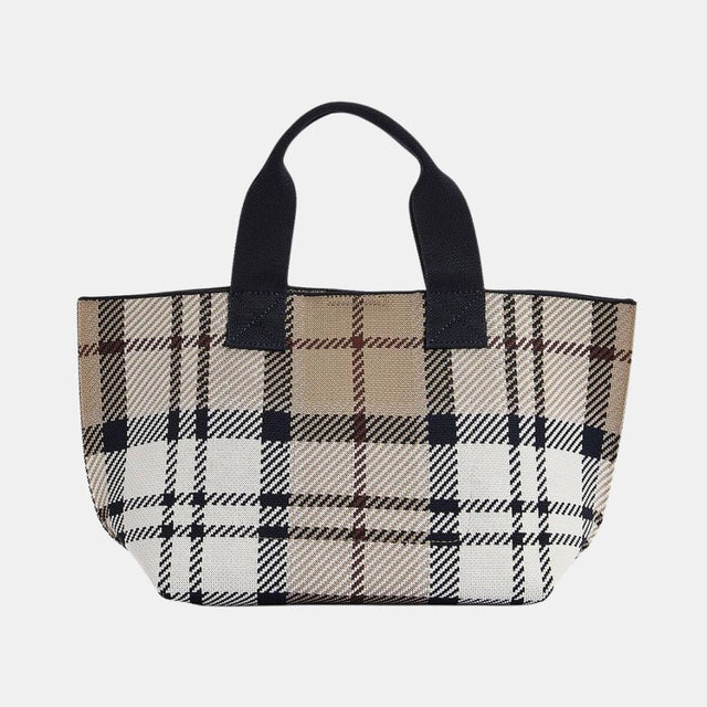 Barbour Layla Tartan Mini Tote Bag Rosewood Tartan