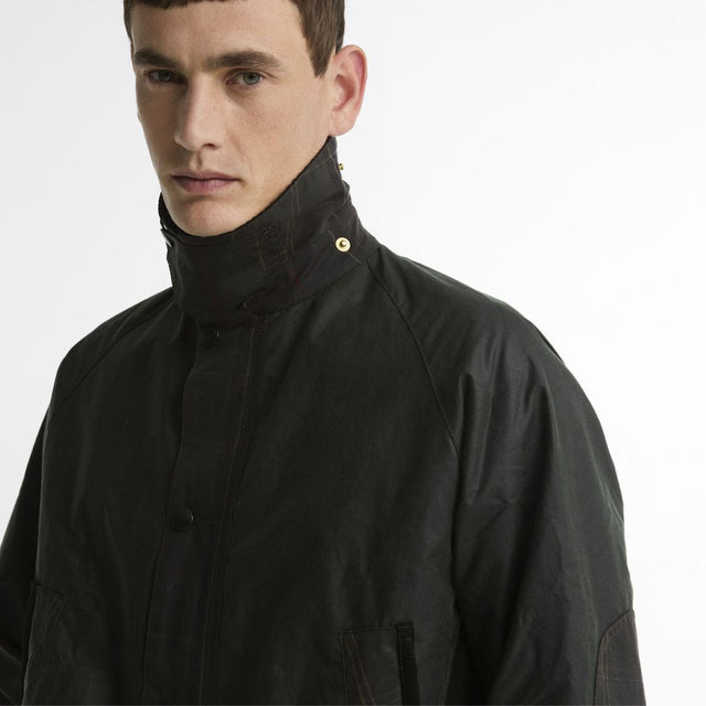 Barbour Icons Patch Bedale Wax Sage