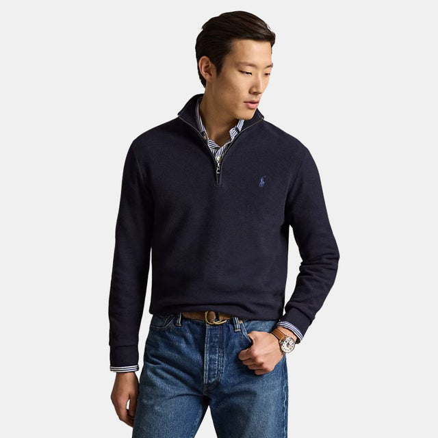 Polo Ralph Lauren Sweater Half Zip Navy Hthr