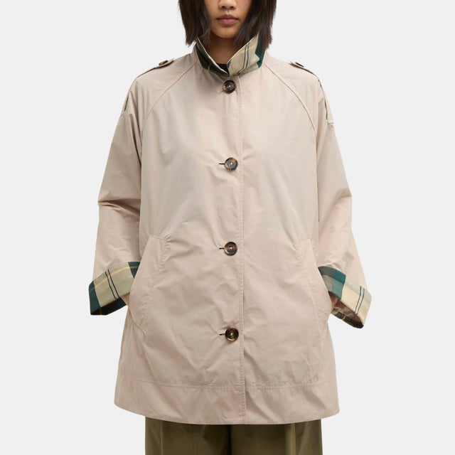 Barbour Maggie Showerproof Mac Pebble Pink/Ancient