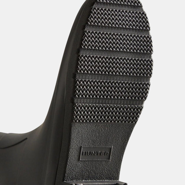 Hunter Women's Refined Gold Trim Tall Boot Black