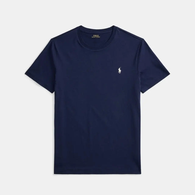 Polo Ralph Lauren Custom Slim Fit Jersey Crewneck T-Shirt Navy