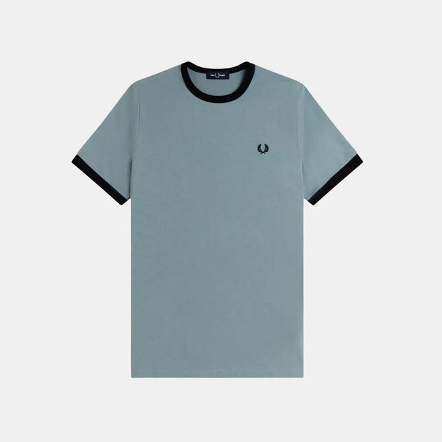 Fred Perry Ringer T-Shirt Blue Stockport-Navy
