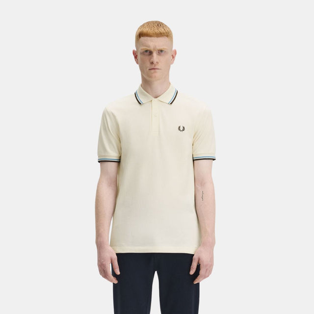 Fred Perry Polo M3600 Ecru & Carrington Brick