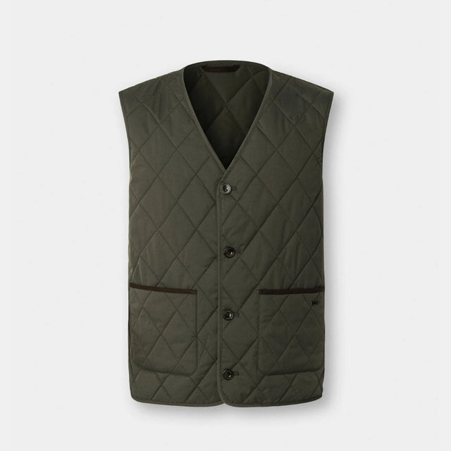 Hackett London Paddock Vest Deep Green