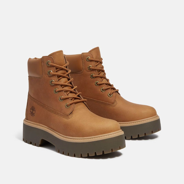 Timberland Stone Street 6 In Lace Waterproof Wheat Full Grain