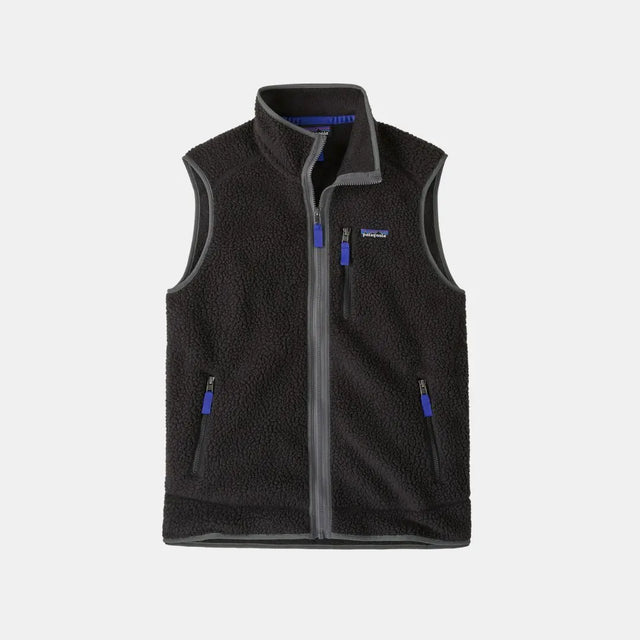 Patagonia Men's Retro Pile Vest Black w/Forge Grey