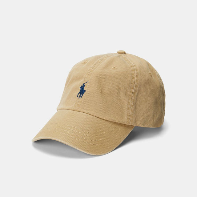 Ralph Lauren Cotton Chino Baseball Cap Nubuck & Relay Blue