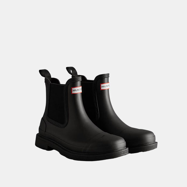 Hunter Women's Chelsea Commando Boot Black