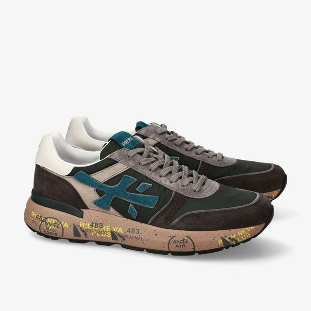 Premiata Mick 7864 Dark Green Dark Brown
