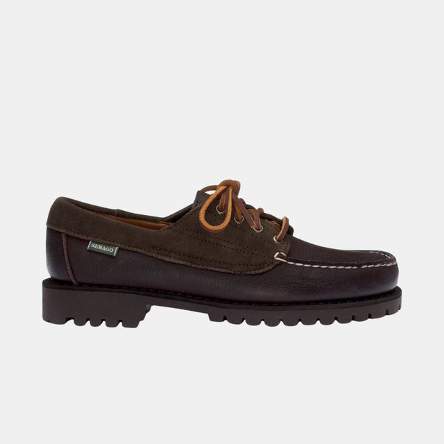 Sebago Askook Lug Suede Tumb Men's Dark Brown & Brown Brunette