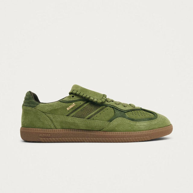 Alohas 490 Club Suede Green Leather Sneakers