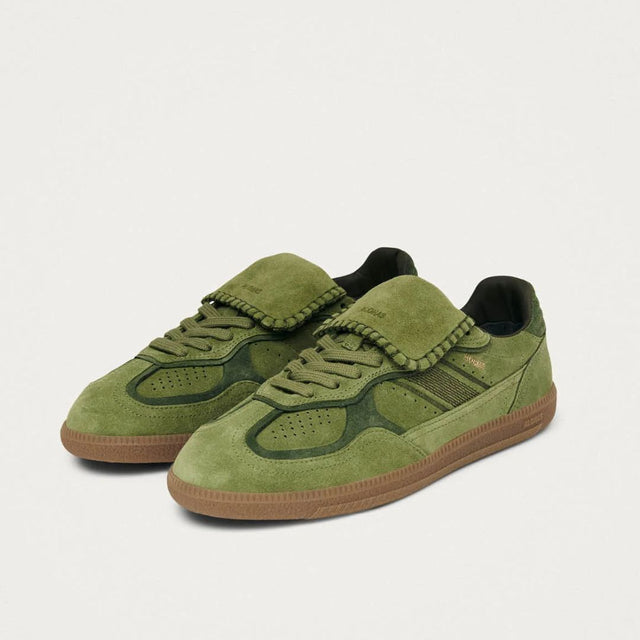 Alohas 490 Club Suede Green Leather Sneakers
