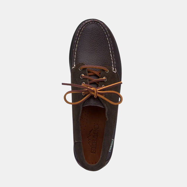 Sebago Askook Lug Suede Tumb Men's Dark Brown & Brown Brunette
