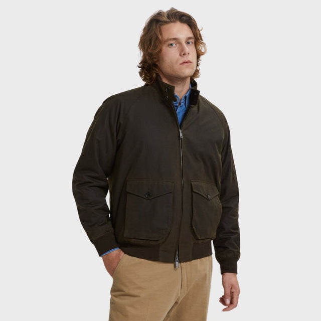 Baracuta Waxed G9 AF Pocket Deep Moss