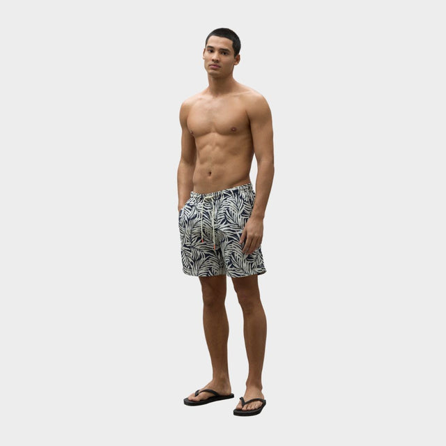 Ecoalf Bequiaalf Swimsuit White Tropical Print