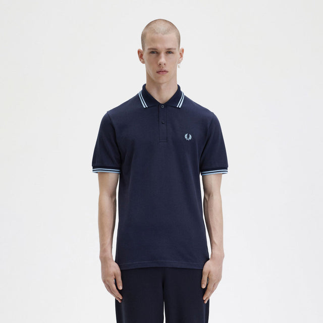 Fred Perry Polo M12 Navy & Ice