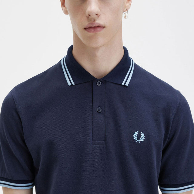 Fred Perry Polo M12 Navy & Ice
