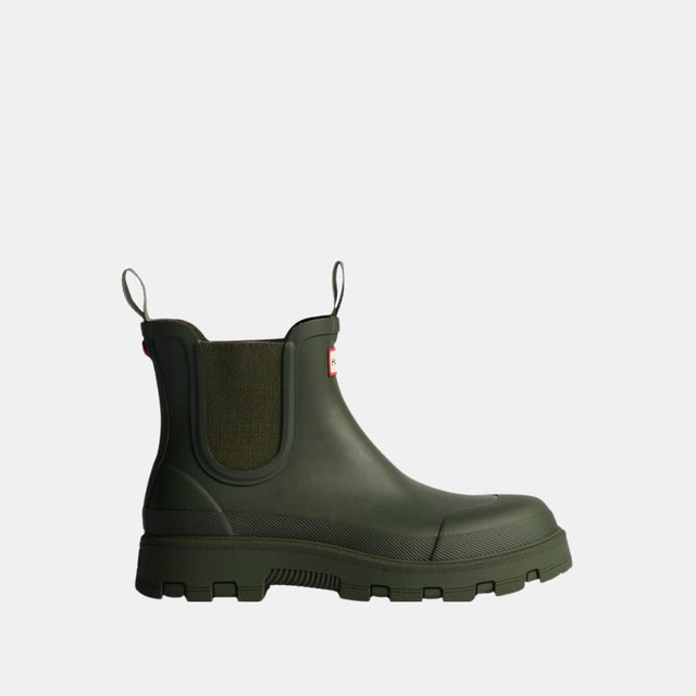 Hunter Unisex Elements Elastic Chelsea Boot Dark Olive