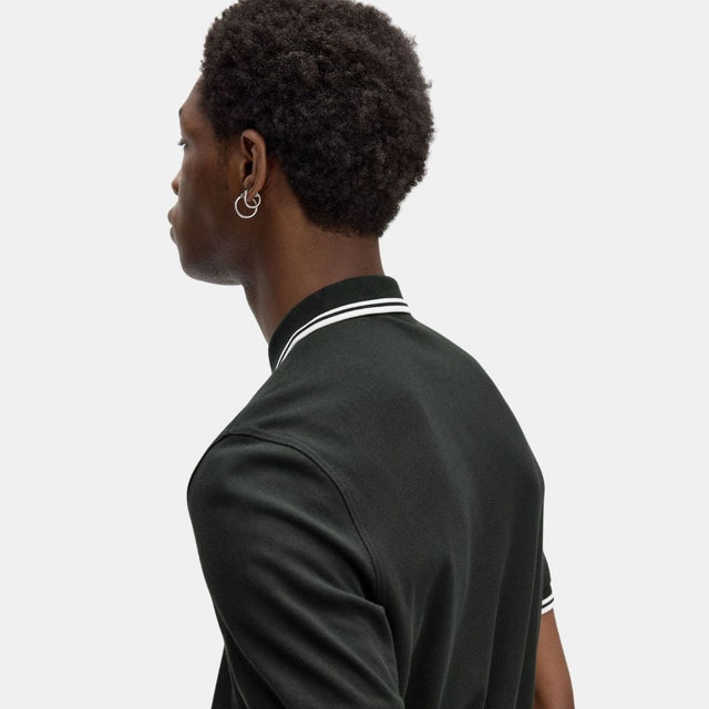 Fred Perry Polo M3600 Night Green & Snow White