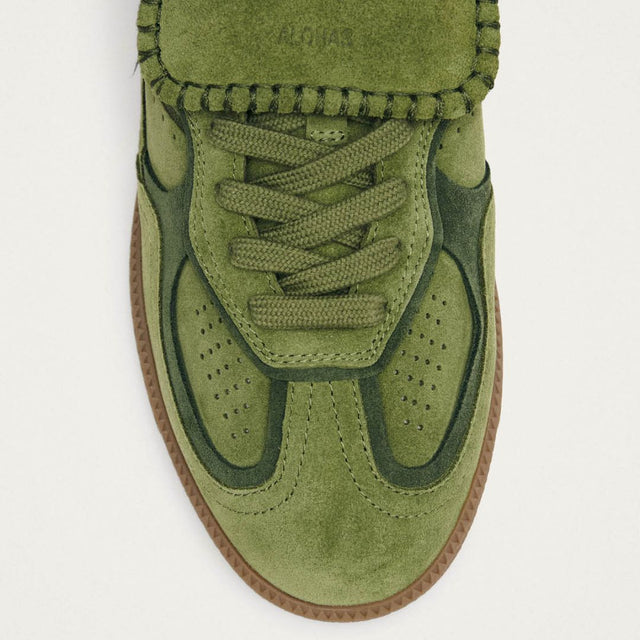 Alohas 490 Club Suede Green Leather Sneakers