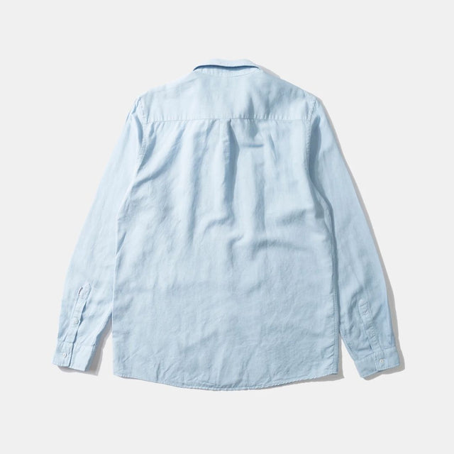 Edmmond Studios Linen Shirt Plain Light Blue