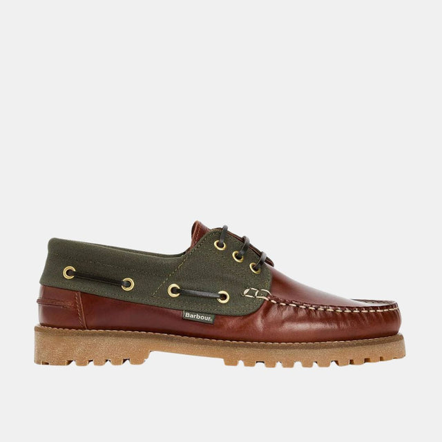 Barbour Deck Boat Shoe Mahogany