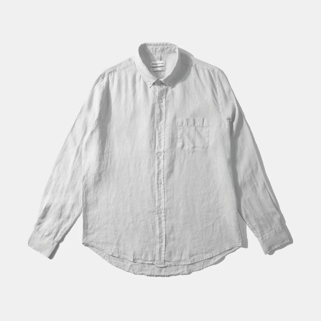 Edmmond Studios Linen Shirt Plain White