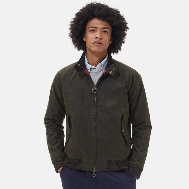 Barbour x Baracuta Porton Wax Jacket Olive