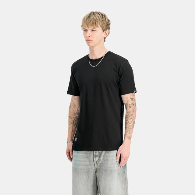 Alpha Industries Label Back Print T-Shirt Black-Black