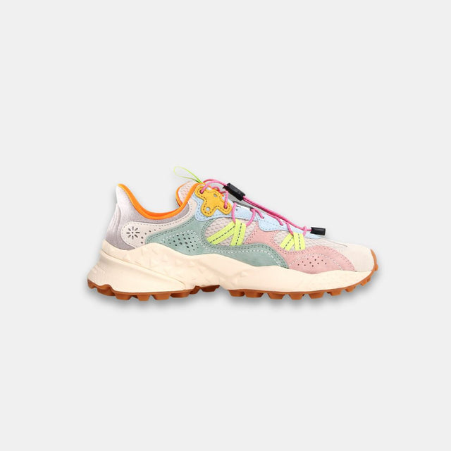 Flower Mountain Women's Tiger Hill Suede Mesh White & Pink