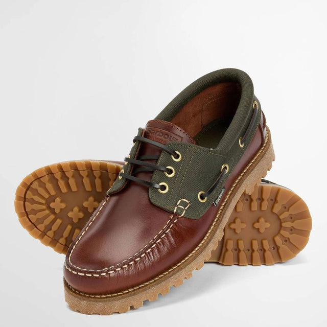 Barbour Deck Boat Shoe Mahogany