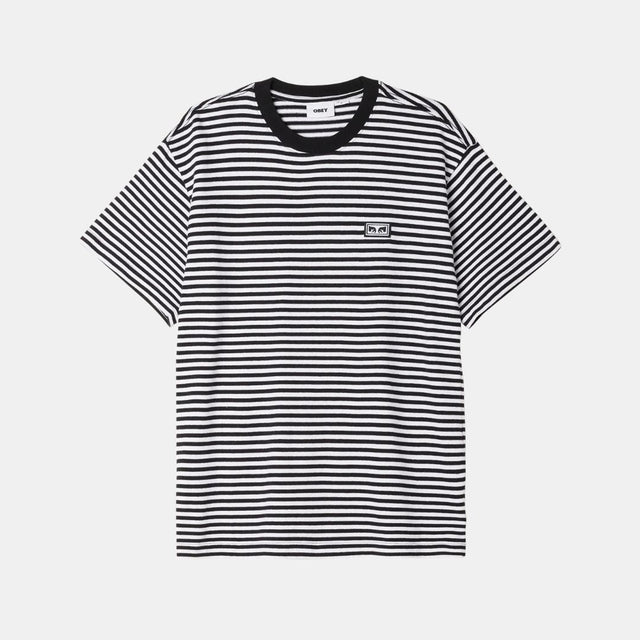 Obey Established Works Eyes Strp Ss Black Multi