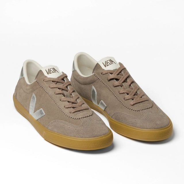 Veja Volley Suede Moonrock Silver