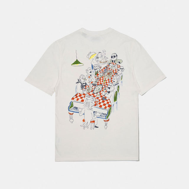 Edmmond Studios T-Shirt Piano Bar Plain Off White
