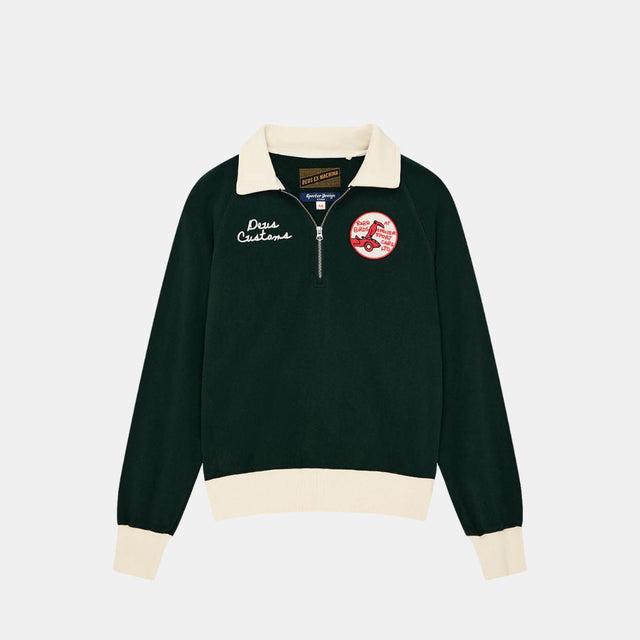 Deus Ex Machina Specter Zip Sweat Racing Green