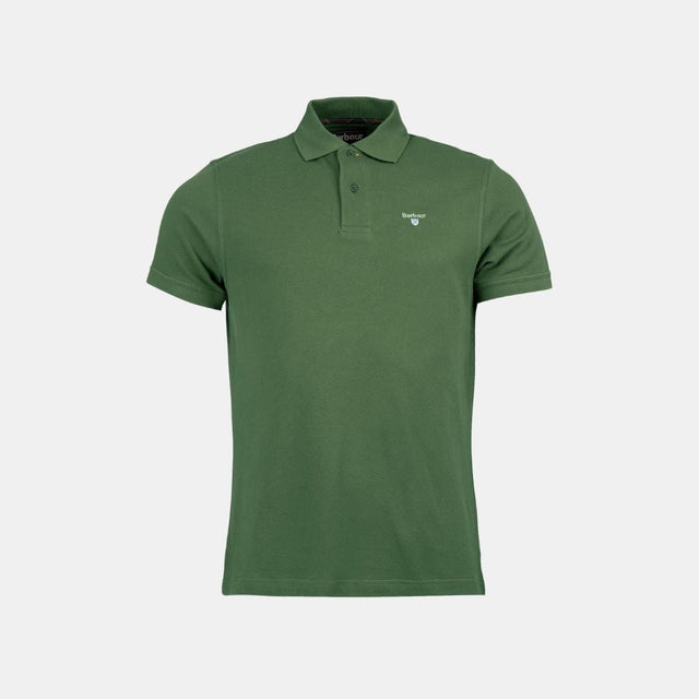 Barbour Tartan Pique Polo Shirt Racing Green