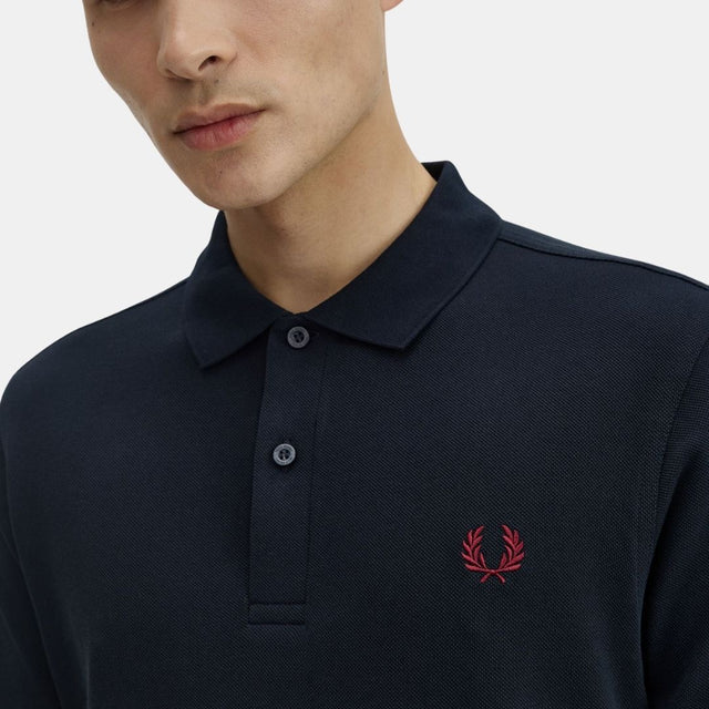 Fred Perry M6000 Polo Navy-Toasted Red