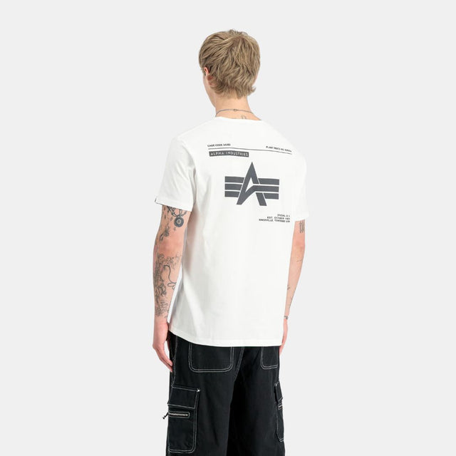 Alpha Industries Label Back Print T-Shirt White