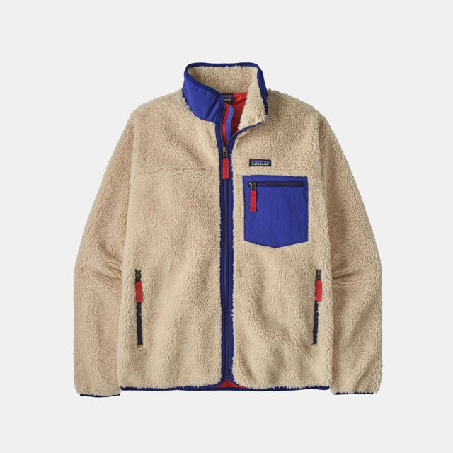 Patagonia Men's Classic Retro-X Jacket Dark Natural w/Cobalt Blue