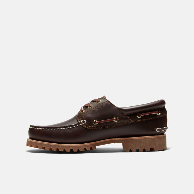 Timberland Men's Authentic Boat Shoe Brown Full Grain