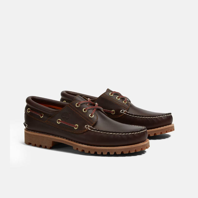 Timberland Men's Authentic Boat Shoe Brown Full Grain