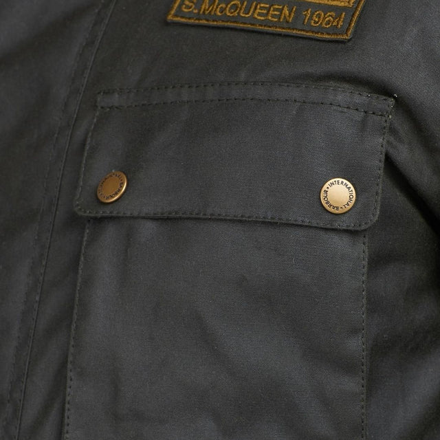 Barbour International Workers Wax Jacket Sage