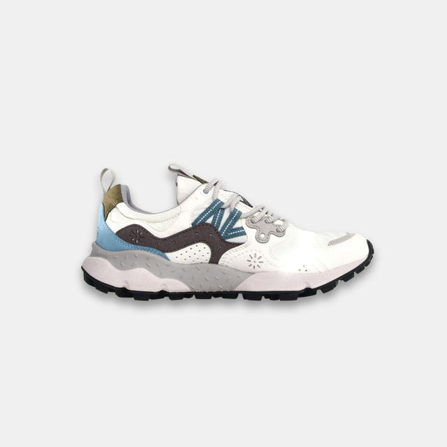 Flower Mountain Women's Yamano 3 Kaiso Eco Suede White & Grey