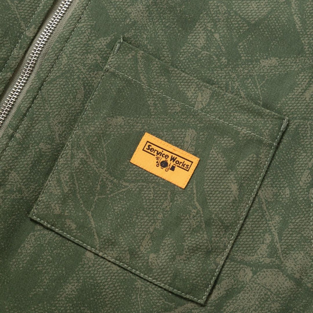 Service Works Xerox Camo Padded Work Vest Olive