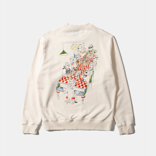 Edmmond Studios Sweatshirt Piano Bar Plain Off White