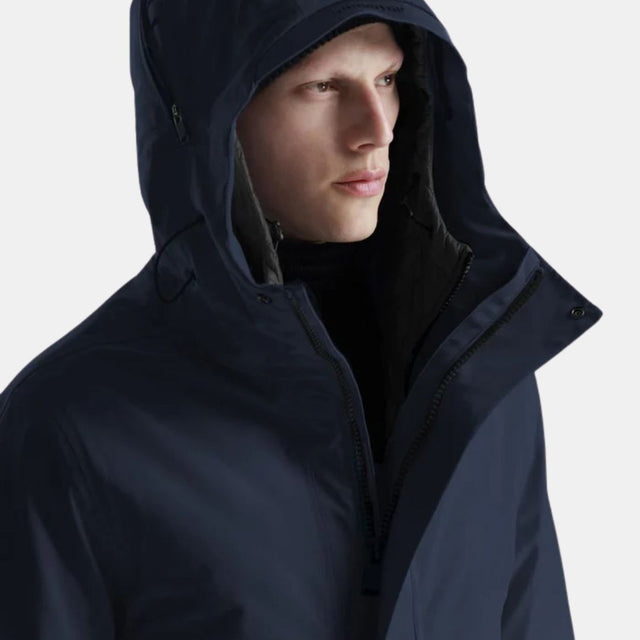 Krakatau Planck Liner Parka Qm552 Navy Blue